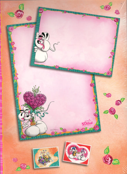 Vintage Diddl Rare Folder Letter Set