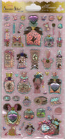 Sun Star Disney Vintage Minnie Mouse Rare PVC Sticker Sheet