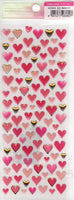 Kamio Vintage Hearts Rare PVC Sticker Sheet