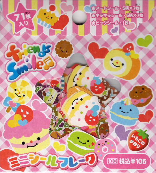 Crux Vintage Friends Smile Rare Sticker Sack