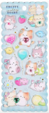 Fruity Melty Diary Super Puffy Sticker Sheet