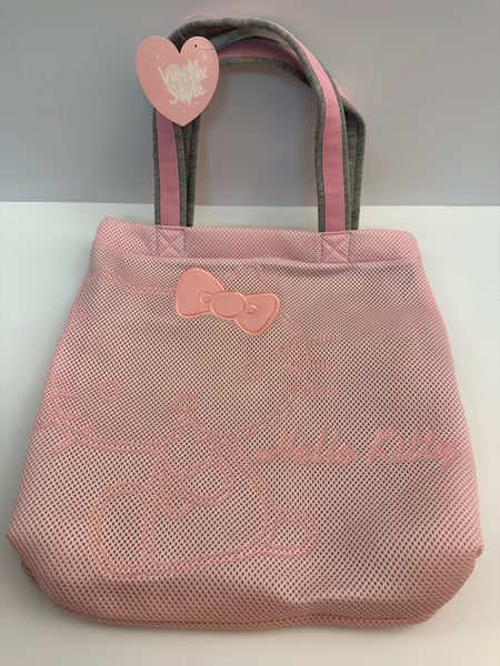 Pink Grey Tote bag