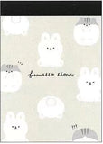 Crux Fuwatto Time Bunny & Hamster Mini Memo Pad