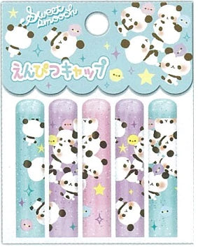 Q-Lia Sweet Smooch Panda Pencil Caps