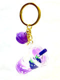 Eggplant Floaty Water Key Charms