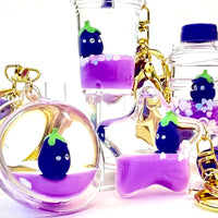 Eggplant Floaty Water Key Charms