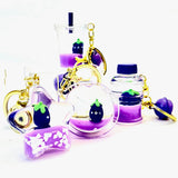 Eggplant Floaty Water Key Charms