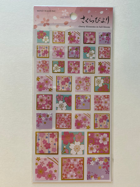 Mind Wave Cherry Sakura Blossoms Sticker Sheet