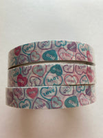 Mind Wave Candy Hearts Deco Tape