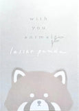 Kamio With You Animal Red Panda Mini Memo Pad