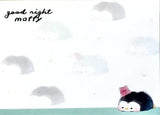 Kamio Good Night Moffy Penguins Mini Memo Pad