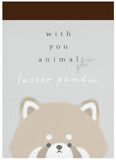 Kamio With You Animal Red Panda Mini Memo Pad