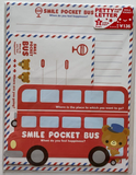 Q-Lia Smile Pocket Bus Vintage Rare Letter Set