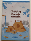 Capybara Chubby Friends Letter Pad