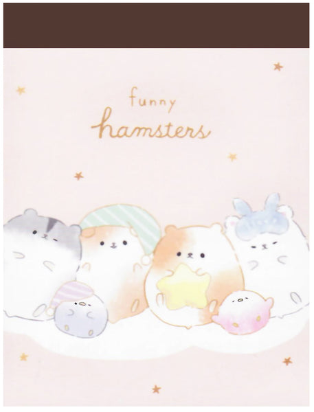 Crux Funny Hamsters Mini Memo Pad